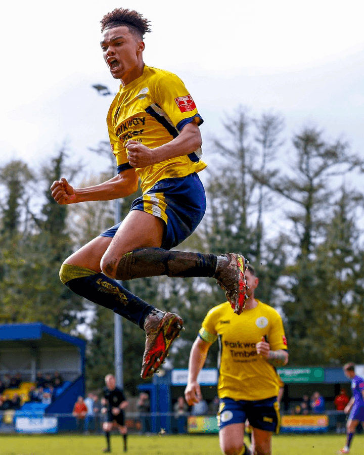 Football kit designer | Players Celebrating | Design it. Wear it. Custom football kits delivered by SWAZ.