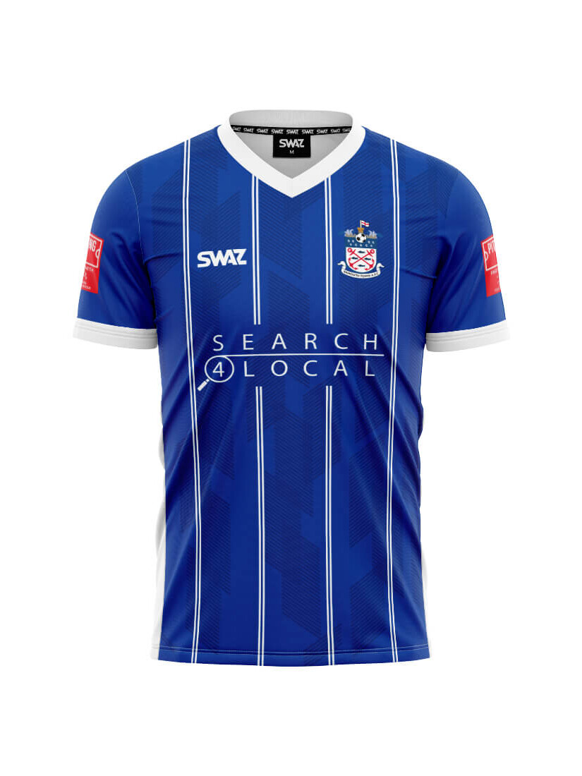 SWAZ Exmouth Town Premium Home Shirt in Adult Sizes
